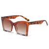 Ins Popular Women Square Sunglasses Vintage Rivets Punk Green Shades UV400 Protection Fashion Sun Glasses for Men and Women