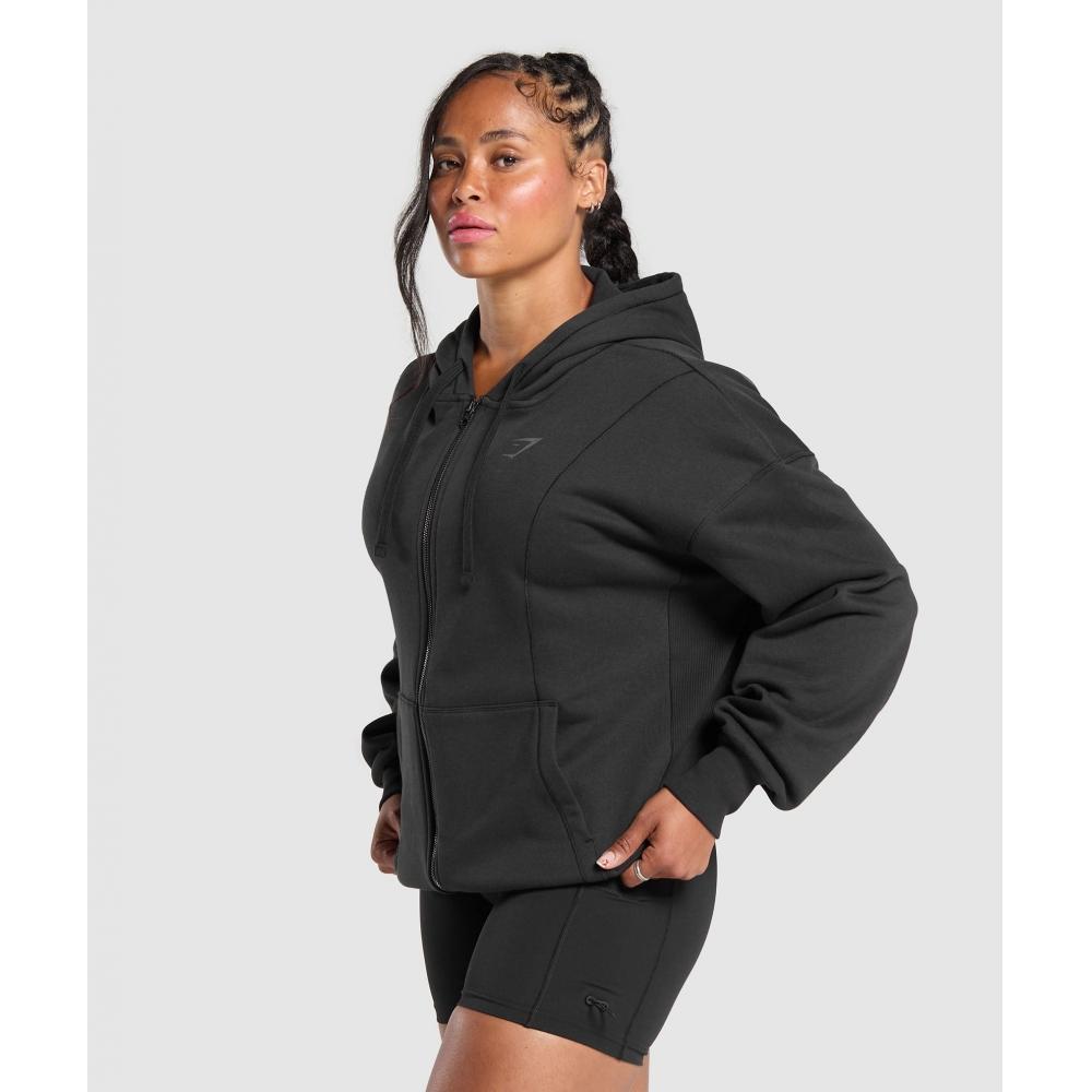 Gymshark Mikina Power Black B2b4a Bb2j