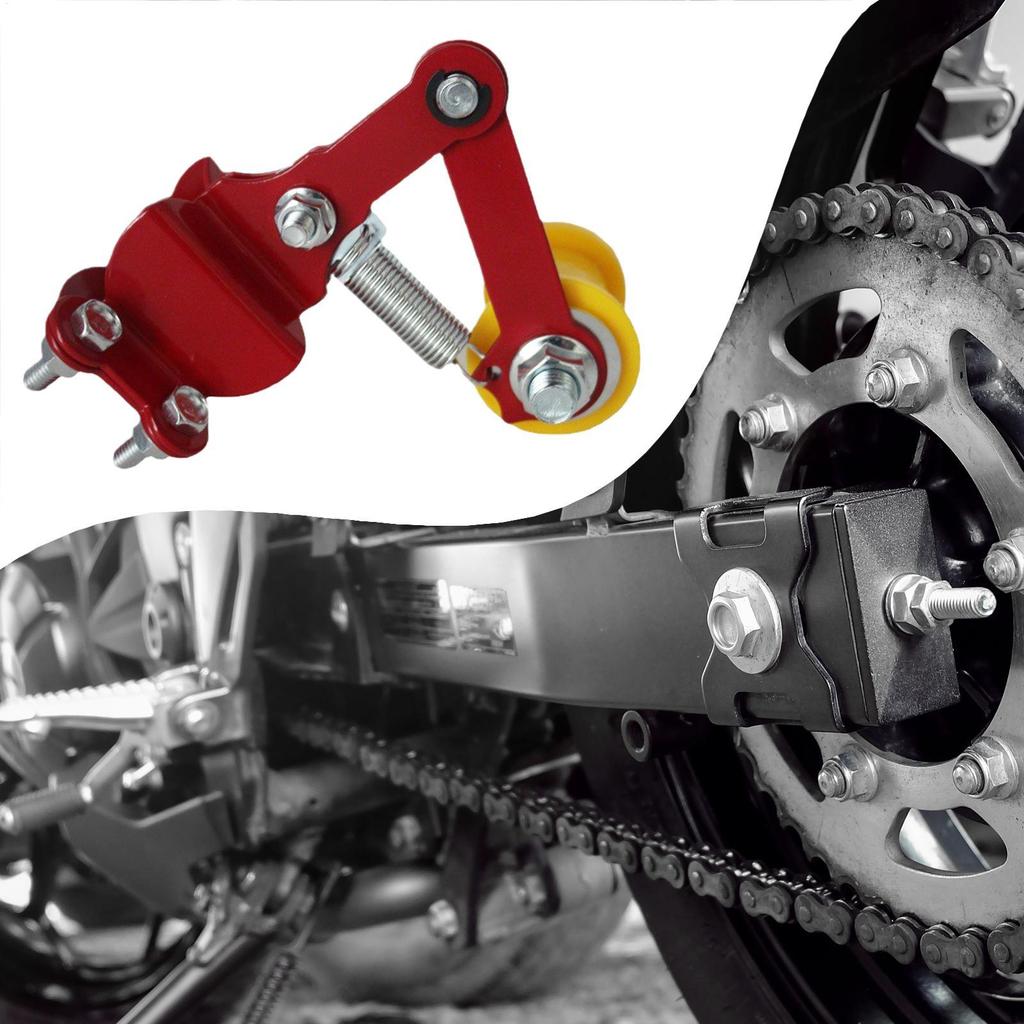 Motorcycle Chain Adjuster Universal Chain Tensioner With Guide Wheels Motorbike Chain Tensioner Iron For Dirt Bike ATV Motocross