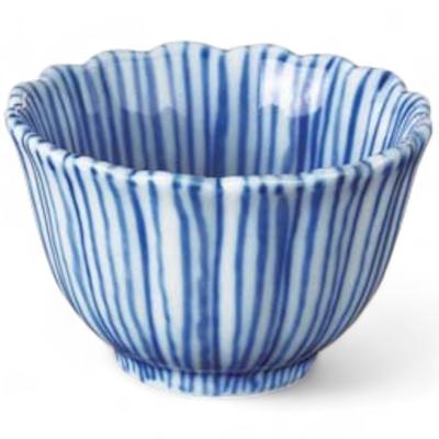 Takumifu Arita Ware 6cm Chrysanthemum-Shaped Side Plate with Delicacy Gosu and Tokusa Design, Made In Japan
