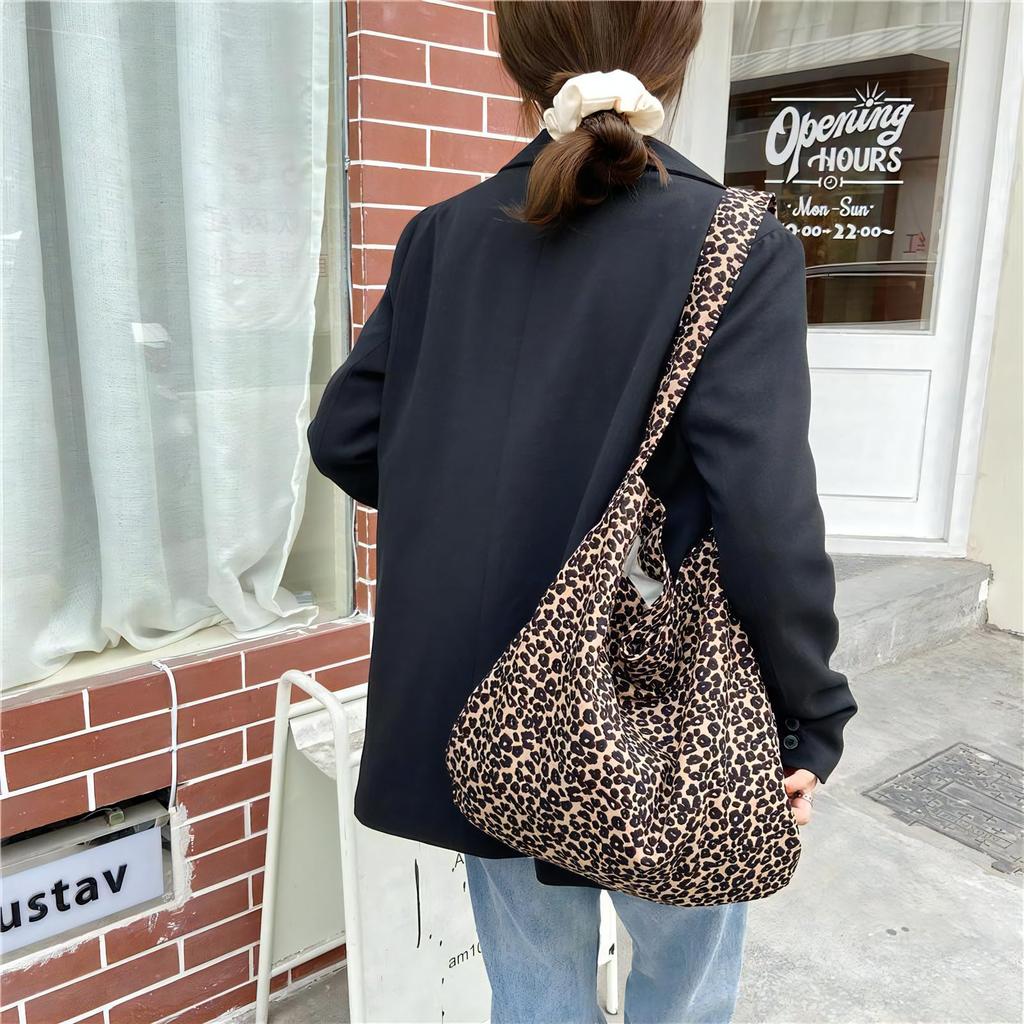 Eclairage Women's Leopard Print Tote Bag, Casual, Perfect for Shopping, Commuting, School, and Street Wear, Fits A4 Sizes, and Fits Laptops,