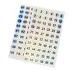 Moufu Waterproof Laser Number Nail Stickers