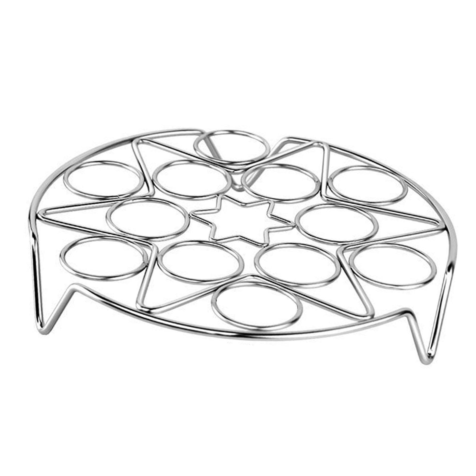 

Egg Cooking Rack Trivet Stainless Steel Multifunctional Egg Steaming Holder for Kitchen