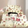 [Betty Boop Blanket] Soft Throw Blanket for Bed Sofa, Holiday Gift Blanket for Women Men Family Friend