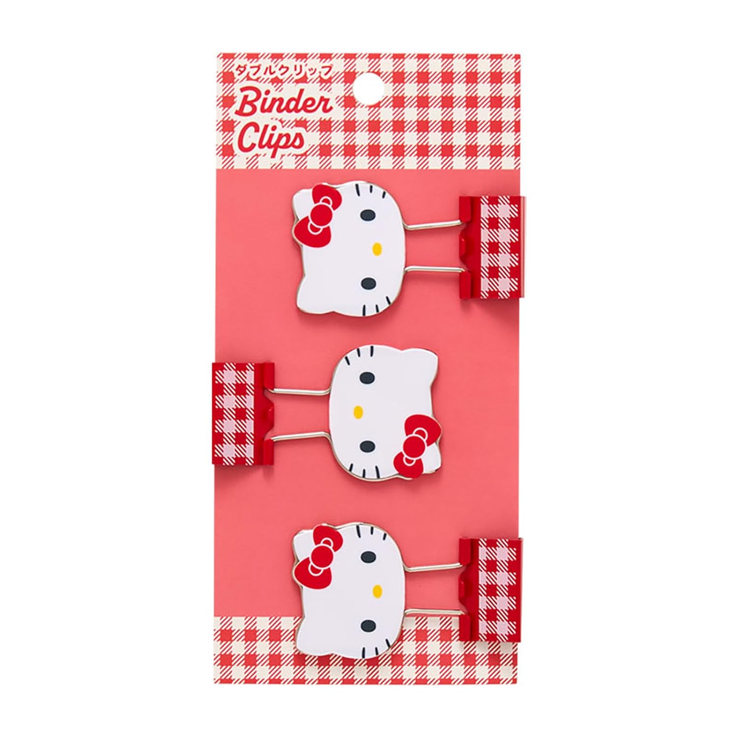 Sanrio Double Clip 3-Piece Set Hello Kitty ABSSteel 615366