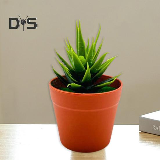 Realistické umělé rostliny Stálobarevný plast Elegantní mini bonsai domácí kancelář