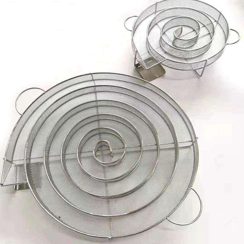 Stainless Steel Smoke Generator Portable Bbq Smoker Net Basket Circle Square Hexagon Shape Grill Prop For Charcoal Storage