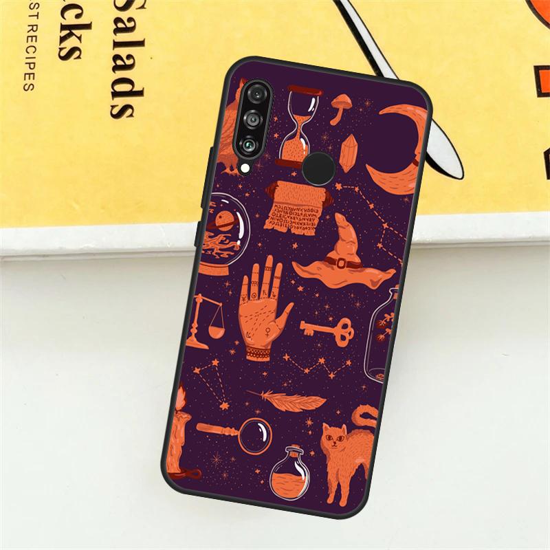 Girly Pastel Witch Goth Ouija For Huawei Nova Y61 Y73 Y70 Y72 Y60 Y90 Y91 7i 8i 11i 12i 12s 9 10 SE P20 P30 P40 Lite Case