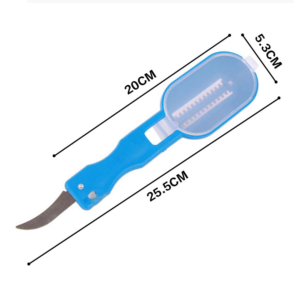 Stainless Steel Fish Scale Remover Fish Skin Scaling Knife Skinner Seafood Tool Kitchen Accessories