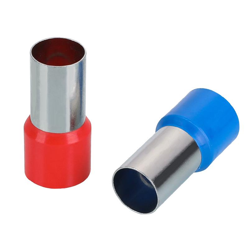 KT KISS TONG VE Type E0508 Pre-insulated Tubular Cold Crimp Wire Terminal, Purple Copper, 1000 pcs