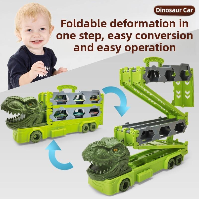 Toys T Rex Track Playset Alloy Vehicles Dinosaur Figures Children Gift Festival