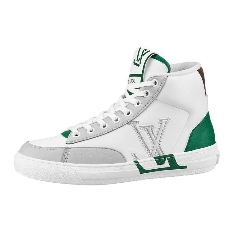 (WMNS) LOUIS VUITTON Charlie Ankle Sneakers 'Grey Green' Women's 1A9S50