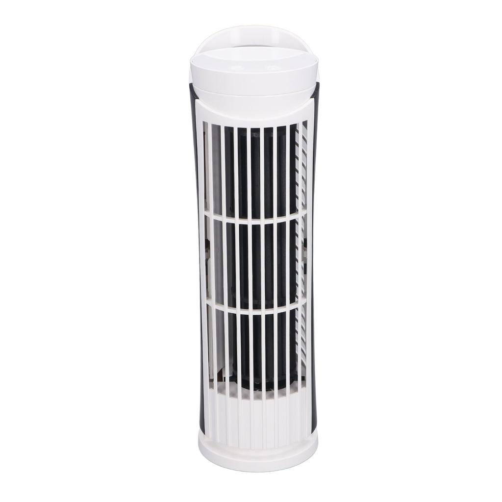 Tower Fan 90 Degree Oscillating Fan with 2 Speeds Light Standing Bladeless Fan 34dB Quiet USB 2.0 for Indoors Bedroom