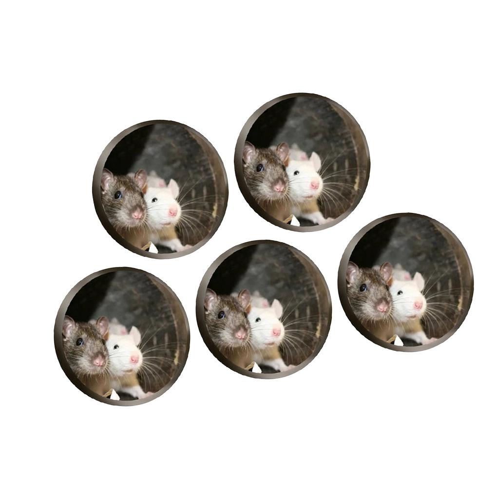 

5 шт. Наклейка на стену в виде мышиной норы, декоративная реалистичная наклейка на окно, самоклеящаяся, украшение для дома, для кухни, спальни, угла type 3