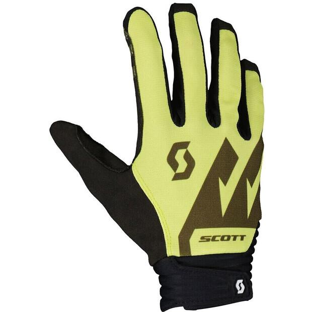 Scott DH Factory Long Bicycle Gloves (yellow)