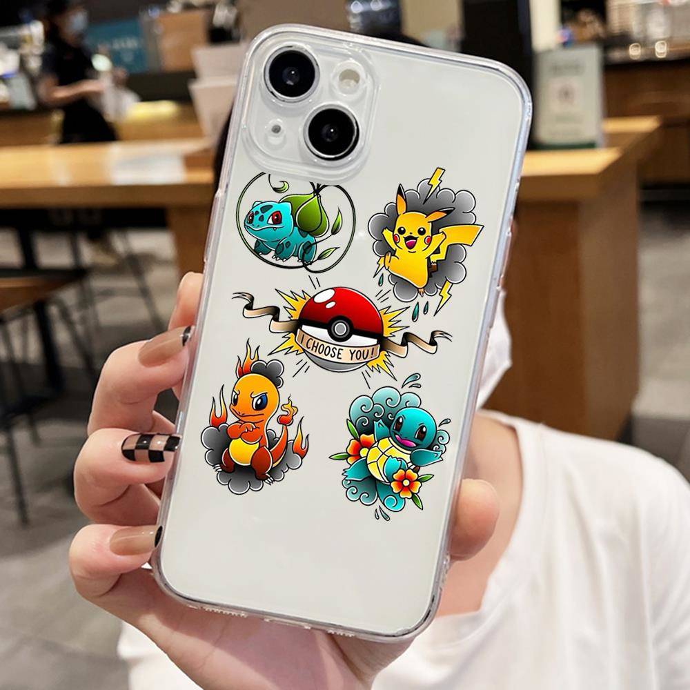 E-50 Pokemon Dragon Θήκη για iPhone 7 8 11 12 13 14 15 16 Pro Max Plus Mini Xiaomi Redmi A3 9A 9C 10A 10C 13C Note 9 11 Realme Narzo C30 C55