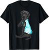 Black Labrador Tattoos I Love Dad Sitting Gift Father's Day T-Shirt