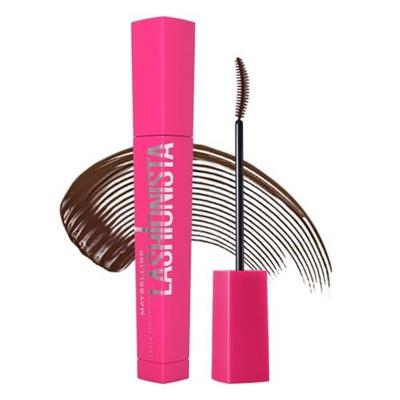 Maybelline Mascara Off Water Rush N 02 Brown Base Water-Soluble Long Curl Keep Fiber-Infused Beauty