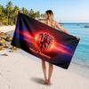 Asciugamano da Spiaggia Personalizzato Manchester United, Stampa Testo Nome Personalizzato, Asciugamano Morbido Asciugatura Rapida con Logo Calcio, Regalo per le Vacanze