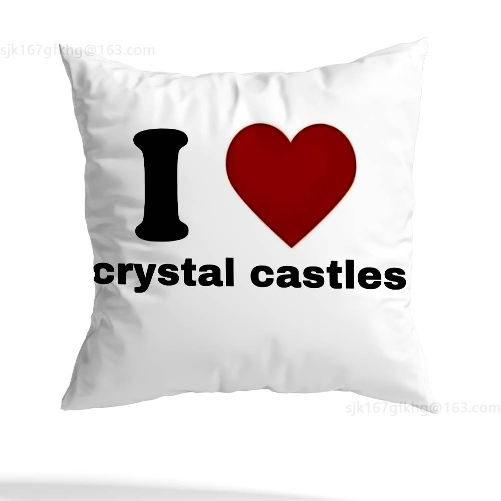 Crystal Castles pillowcase casual style decoration, suitable for home decoration (excluding pillow core)