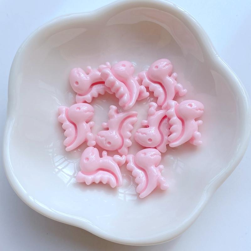 30Pcs New Cute Mini 12*15mm Little Dinosaur Flat Back Resin Nail Enhancement Jewelry Craft Decoration Accessorie