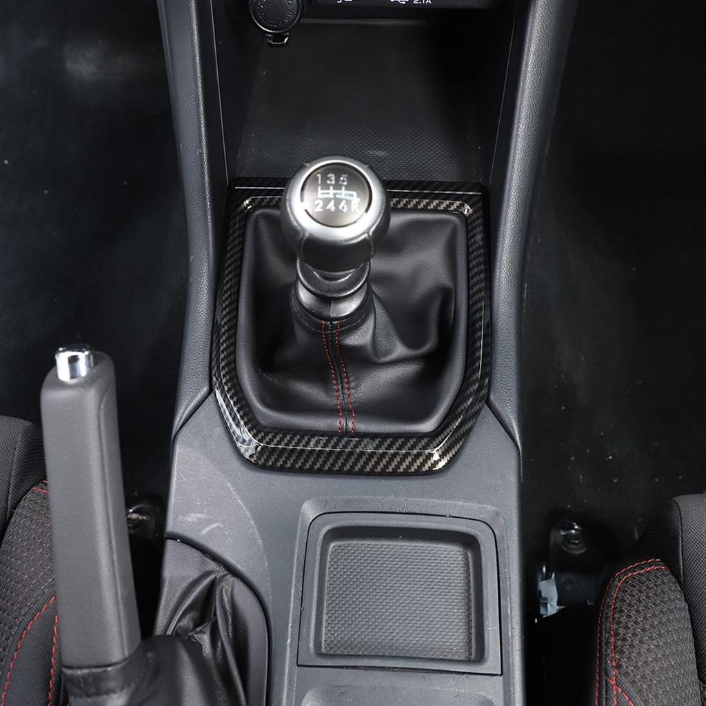ABS Carbon Fiber Center Gear Shift Panel trim Cover for Subaru WRX VB MT -24