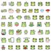 50 Pieces of Cute Frog Stickers Computer Suitcase Waterproof Decorative Stickers Children's Hand Account Stickers