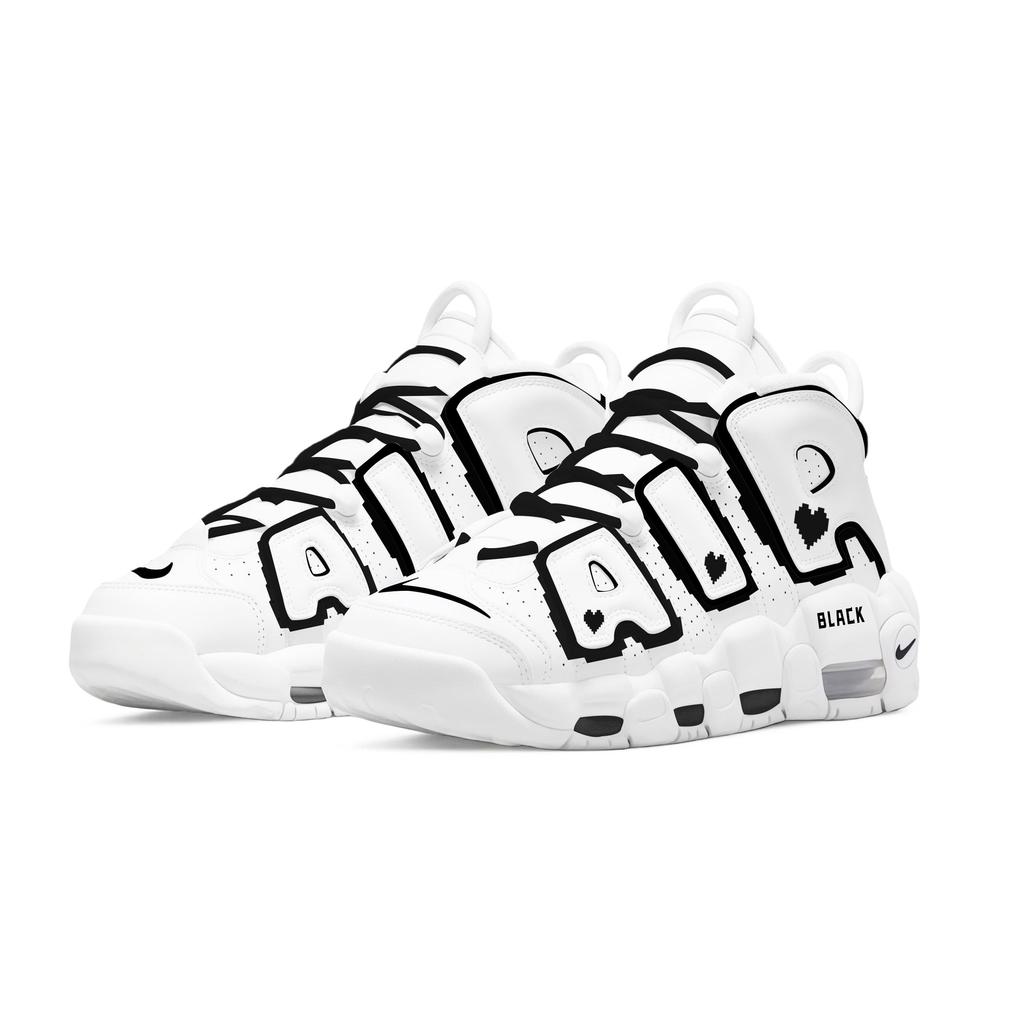 Nike Air More Uptempo GS Broken Sky Cushioning Abrasion Resistant Slip Resistant DH9719-100(Team1510-)