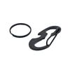 Outdoor D-Ring Carabiner: Stainless Steel Snap Hook, Multifunctional Bottle Opener, Spring Hook, Black Beetle Keychain.