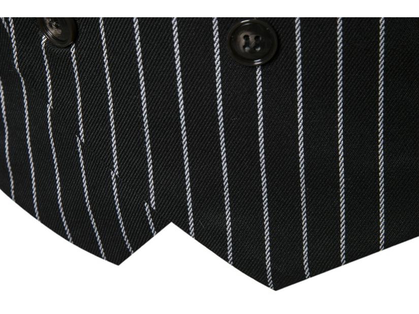 Men's European-Style Striped Shawl Collar Suit Vest - Autumn/Winter Casual 2019