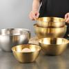 Stainless Steel Salad Basin Mixing Bowl Household and Scale Cooking Kitchen Knead Dough Cooking Baking Cream Style Tableware