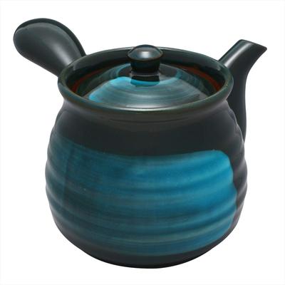 Ichikyu Mino-Keramik-Teekanne, Kyo-Shimizu Rokubei, Hergestellt in Japan, 470 ml, 585-20