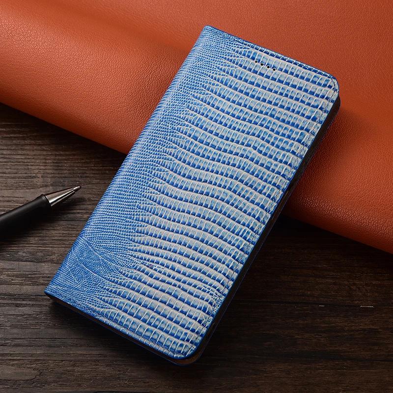 

Vintage Lizard Pattern Leather Cover for OPPO Reno2 Reno3 Reno4 Reno5 Z F K SE Pro Plus Lite Magnetic Flip Wallet Phone Case OPPO Reno 5G синий