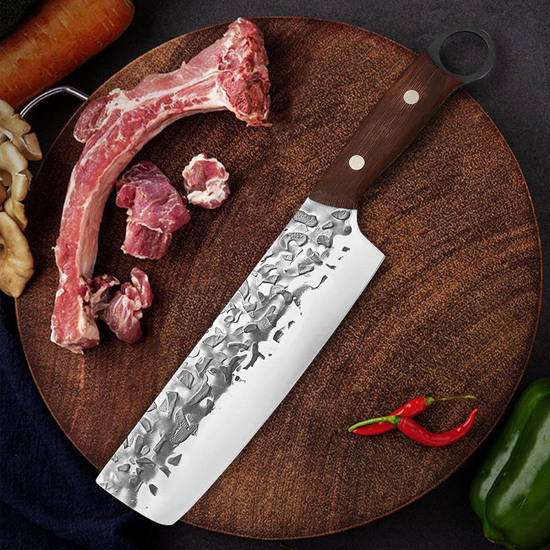 Stainless Steel Kitchen Knife Handmade Forged Meat Cleaver Fruit Slicing Knife Kitchen Chef Butcher Boning Knives Fish Knife