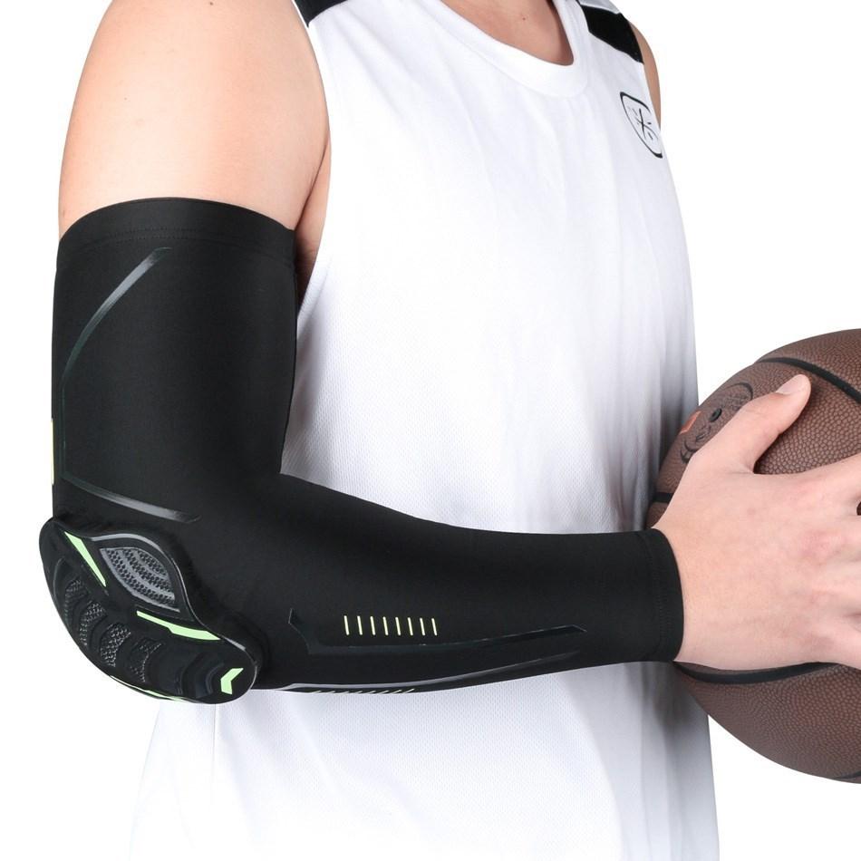 2PCS Basketball Elbow Pads Compression Volleyball Sleeves Protector Fitness Gear Fitness Activities Training Support Brac Practical Use