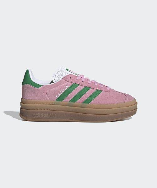 [Adidas] Gazelle Bold - Розовый:Зеленый IE0420 230