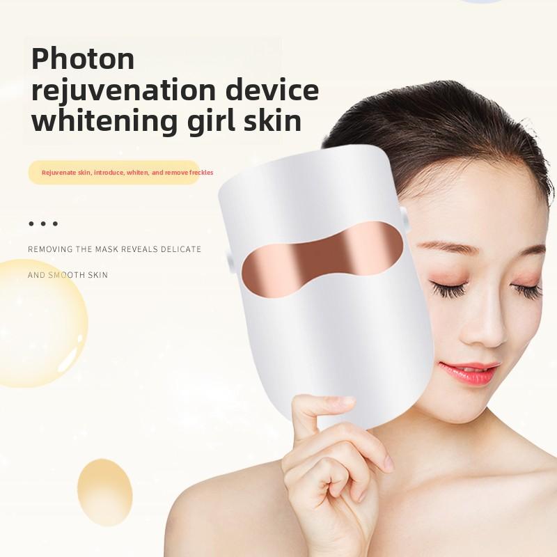 Photon Hautverjüngung Schönheitsinstrument Rotes und Blaues Licht Maskeninstrument Haushalt Gesicht Buntes Spektrum Große Reihe Licht LED Maske