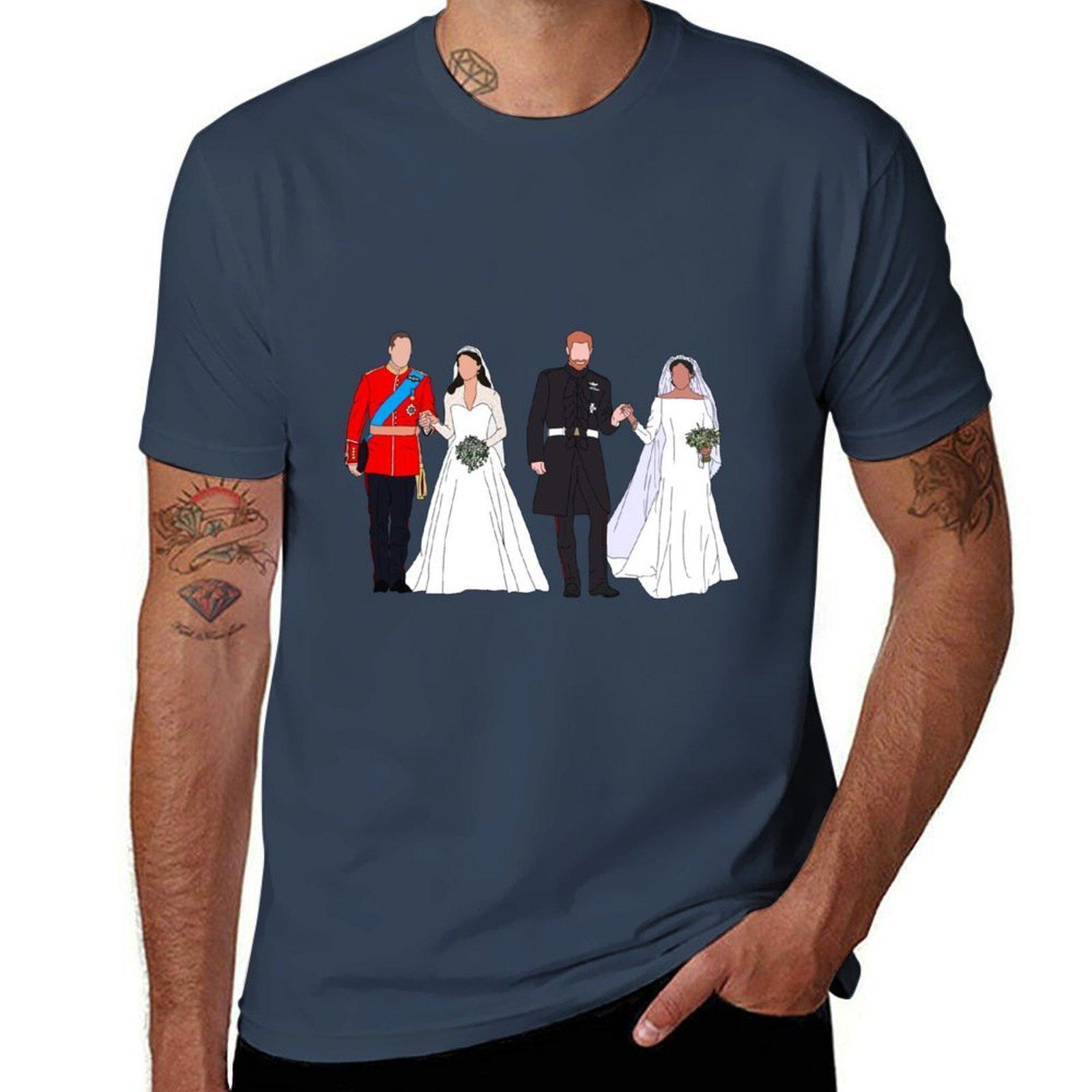 Royal Wedding Dianas Boys Tshirt Regular Fit Plain Tee Shirt S
