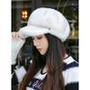 Women S Faux Fur Beret Winter Warm Thick Fashionable Hat
