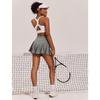 High Waist Pleated Tennis Skirt with Built In Shorts for Women Workout Golf Skorts