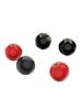 Bakelite Handle Plastic Round Ball Lever with Red Copper Core and Black Iron Core, M4-M16