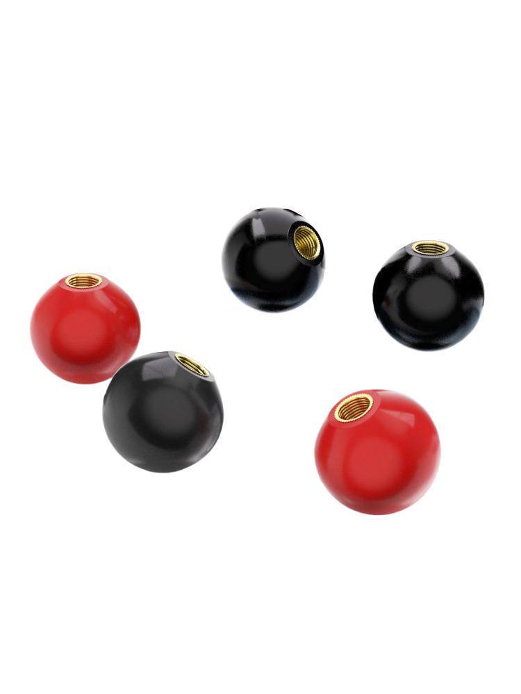 Bakelite Handle Plastic Round Ball Lever with Red Copper Core and Black Iron Core, M4-M16