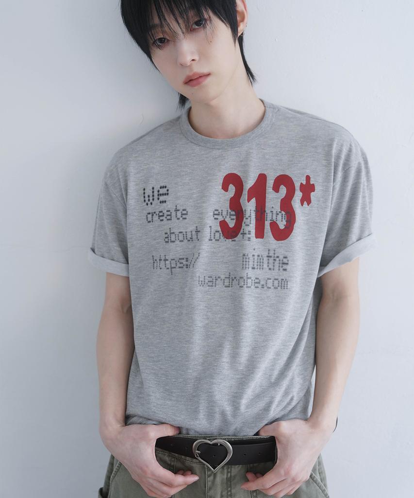 Mimdeowodeulobeu 313 Printed T-Shirt_Gray
