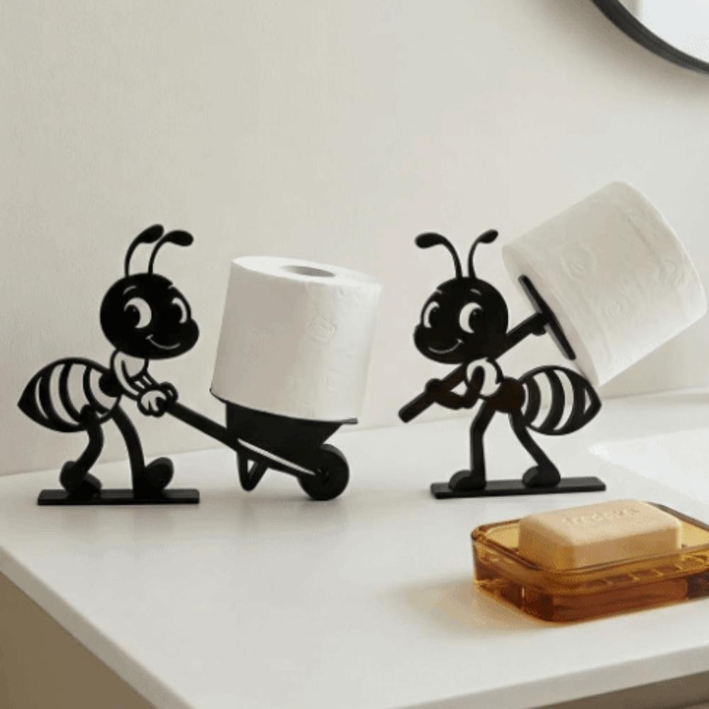 Tissue Stand Roll Paper Towel Holder Free Standing Vertical Napkins Rack  Bathroom