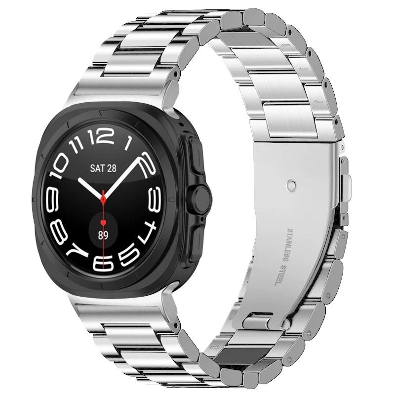 Correa para Samsung Galaxy Watch Ultra 47mm Correa de Metal Acero Inoxidable Hombres Mujeres Accesorios o para Correa de Reloj Galaxy Watch Ultra