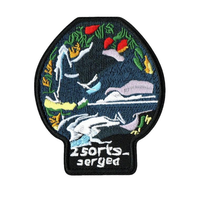 Cool Embroidered Motorcycle Suit Patches: European & American Academic Style Appliques