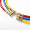 R134a Air Conditioning Pressure Gauge with 3 Hose and Hook A/C Manifold Double Gauge Set Freon For R12 R22 R404A R134a