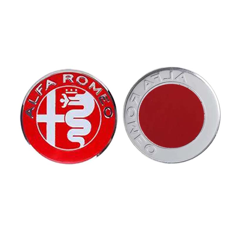 SYENG1 5 Color Alfa Romeo Car Grill Emblem Badge Car Front Grille Logo For Alfa Romeo Giulietta Mito Giulia Stelvio Brera 147 156 159