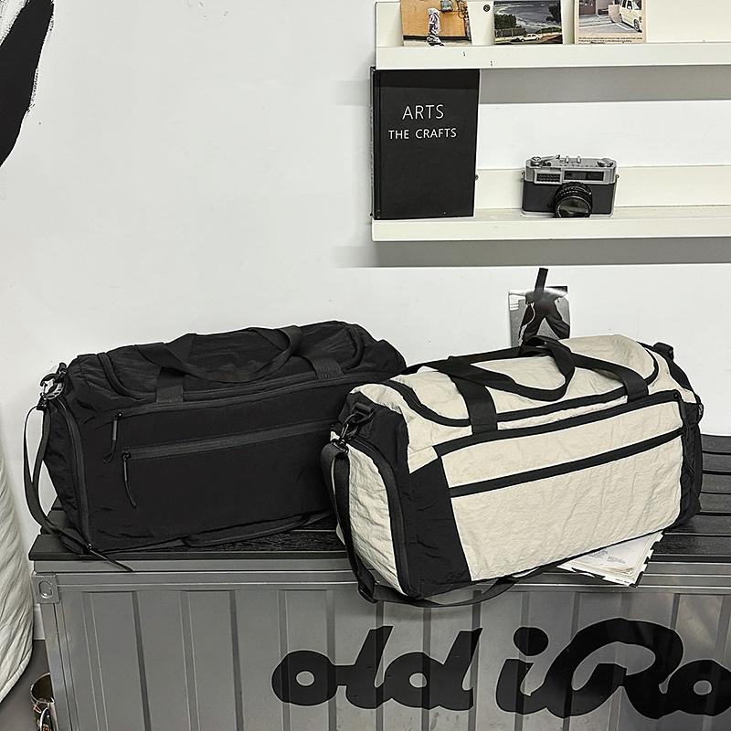 

Large Capacity Short Distance Travel Bag Women s Lightweight Luggage Bag Men s Expansion Crossbody Waterproof Sports Fitness Bag рожевий