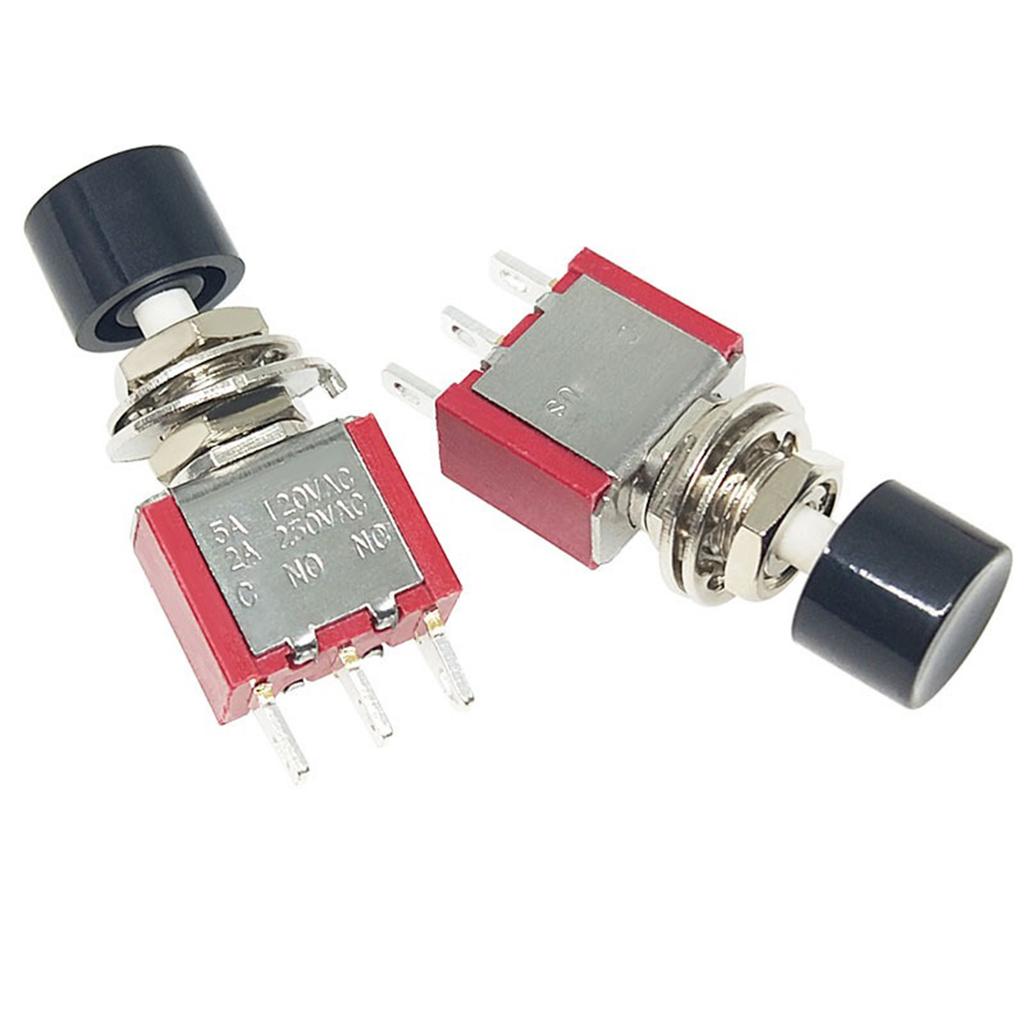 Industrial Push Button Switches PS102 3Pin 6Pin Configuration 250VAC 2A 120VAC 5A Instantly Reset Durability Mechanism